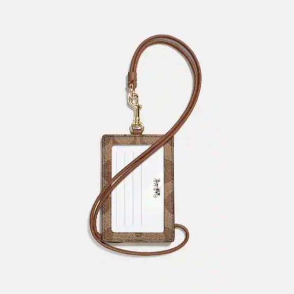 COACH Id Lanyard in Signature Canvas - Picture 2 of 2